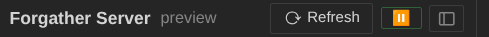 Sidebar footer showing the scheduler paused (⏸ button)